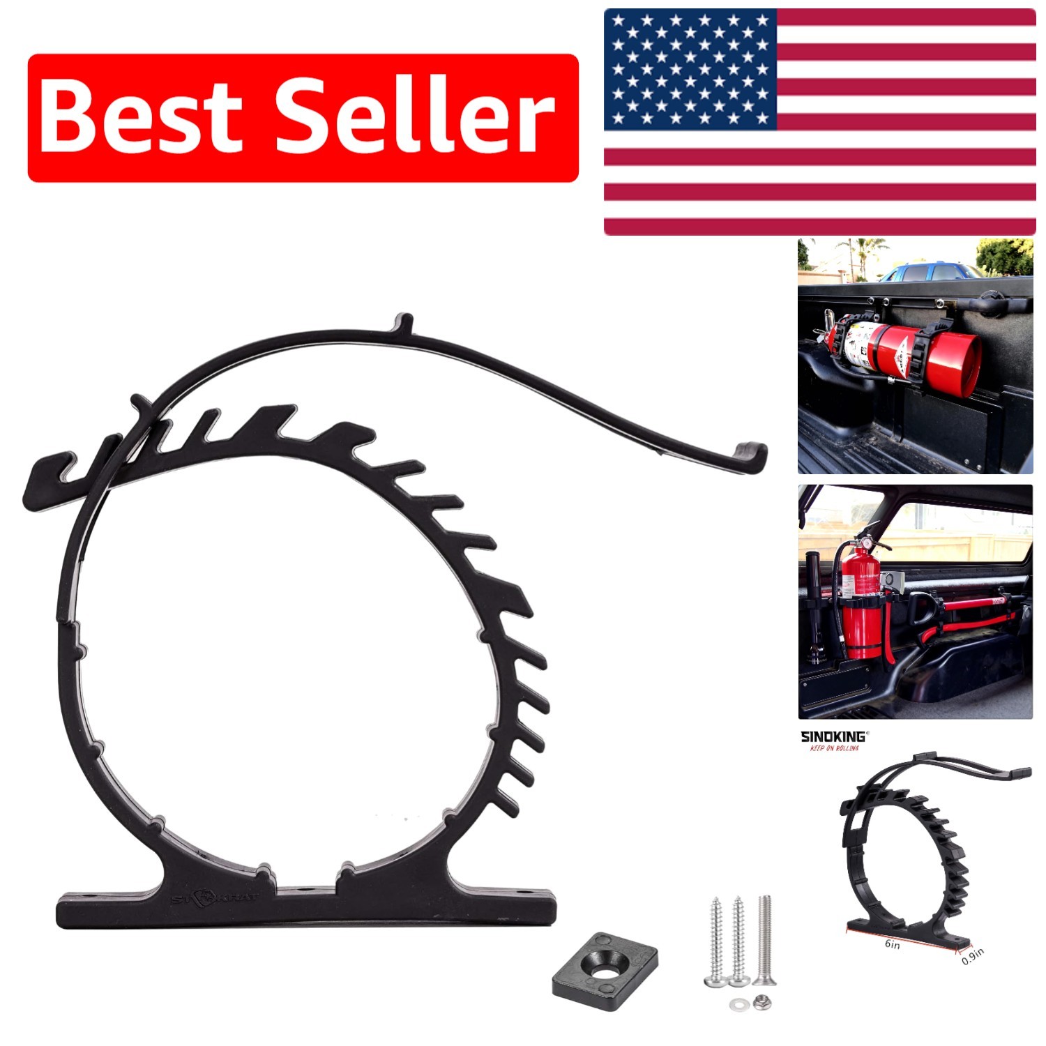 Durable Rubber Clamp - Hold Tools 2.5" to 7.5" in Diameter with 49 lbs Strength gallery