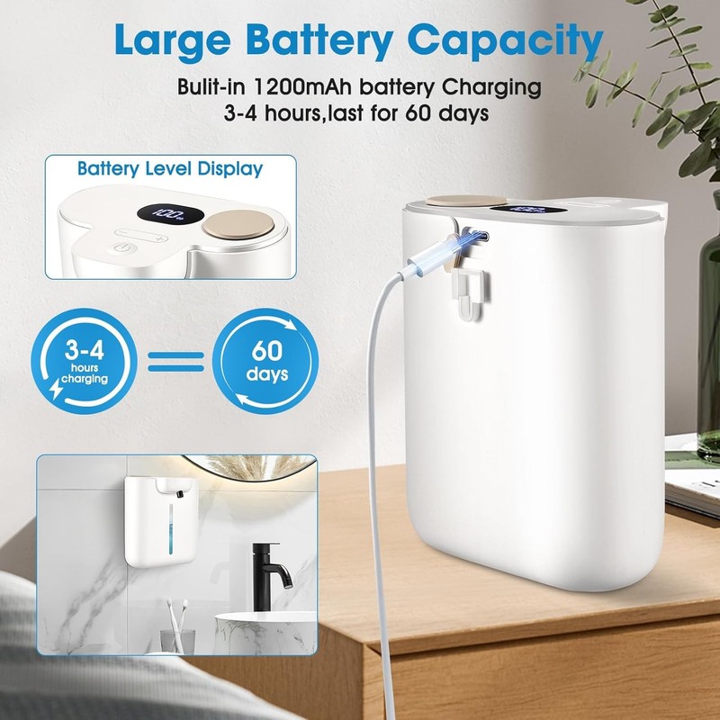 500ml Automatic Soap Dispenser for Kitchen and Bathroom, Touchless Motion Sensor gallery