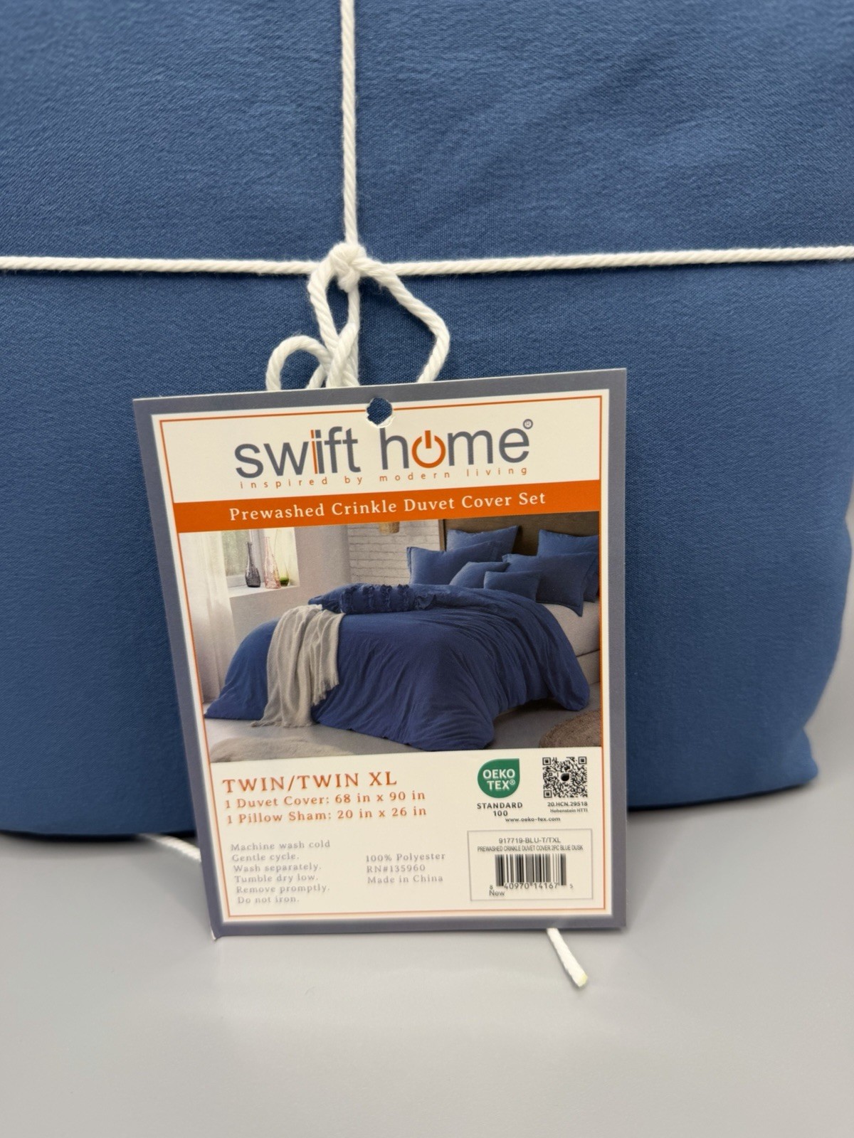 Swift Home Microfiber Washed Crinkle Duvet Cover + 1 Pillowcase TWIN/TWIN XL gallery