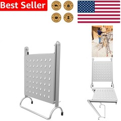 Work Platform Ladder Accessory Aluminum 375 lbs Stable Gray Heavy Duty Tool Tray