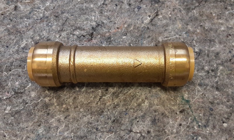 SharkBite 3/4 in. Push-to-Connect Brass Slip Coupling U3016LF gallery