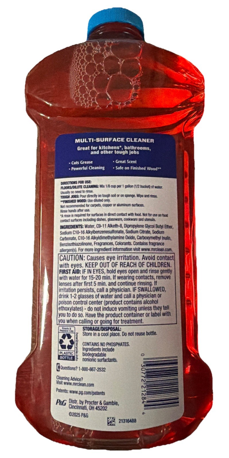 Limited Edition Mr Clean Frosted Cranberry Multi-Surface Cleaner 41 Oz gallery