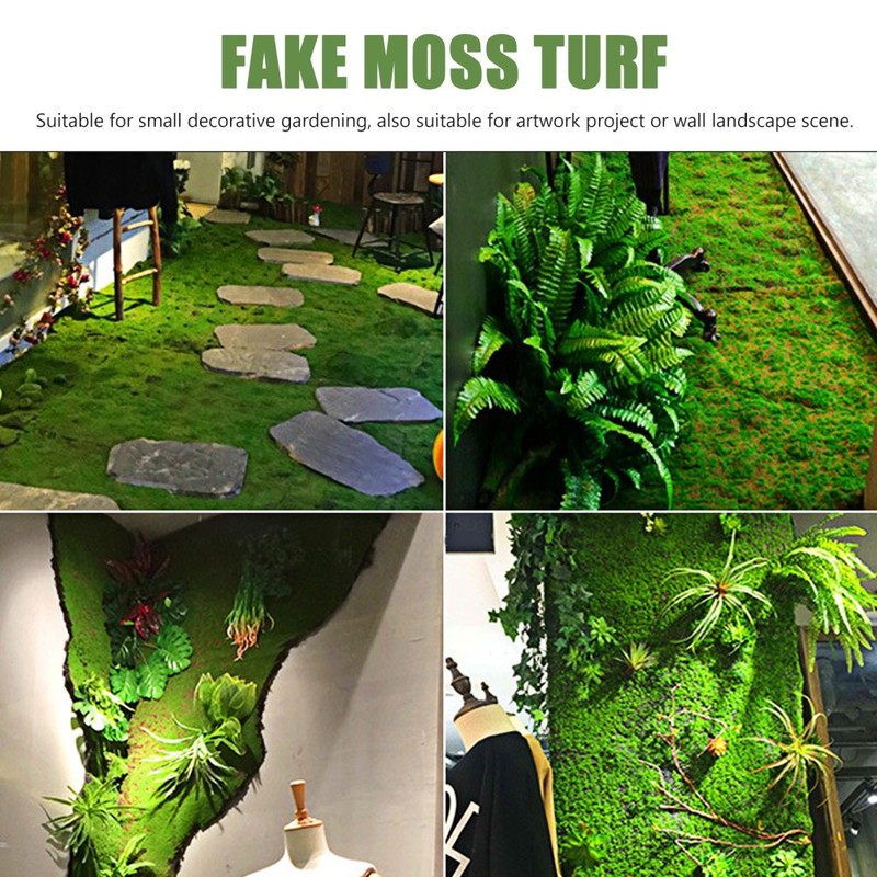 Artificial Moss Lawn Mat for Rustic Farmhouse Decor and Small Landscape Design gallery