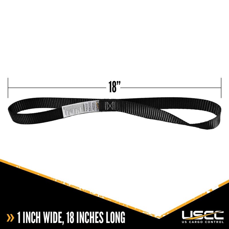 USCC Motorcycle Handlebar Straps - 1" X 18"- Black Pair of Handle Bar Straps gallery