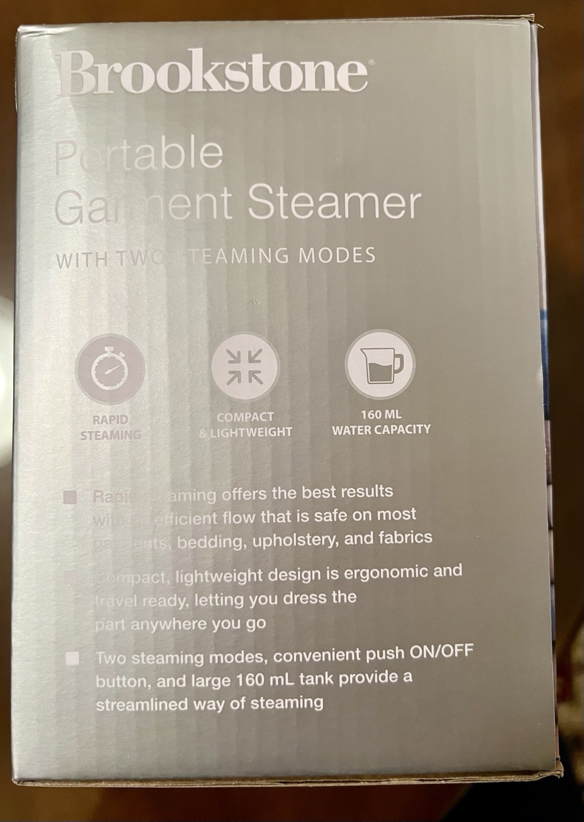 Brookstone Portable Garment Steamer 160mL Compact Lightweight, New In The Box‼️ gallery