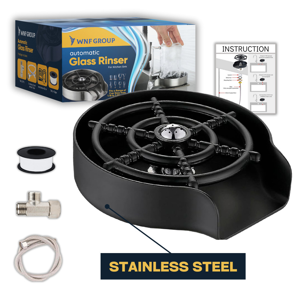 Automatic Glass Rinser for Kitchen Sink - 360° Quick Clean gallery