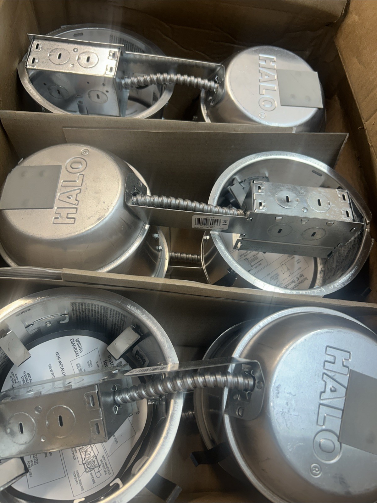 Halo 6 In Recessed Lighting Remodel Case (6) IC AirTite Housing H27RICAT gallery