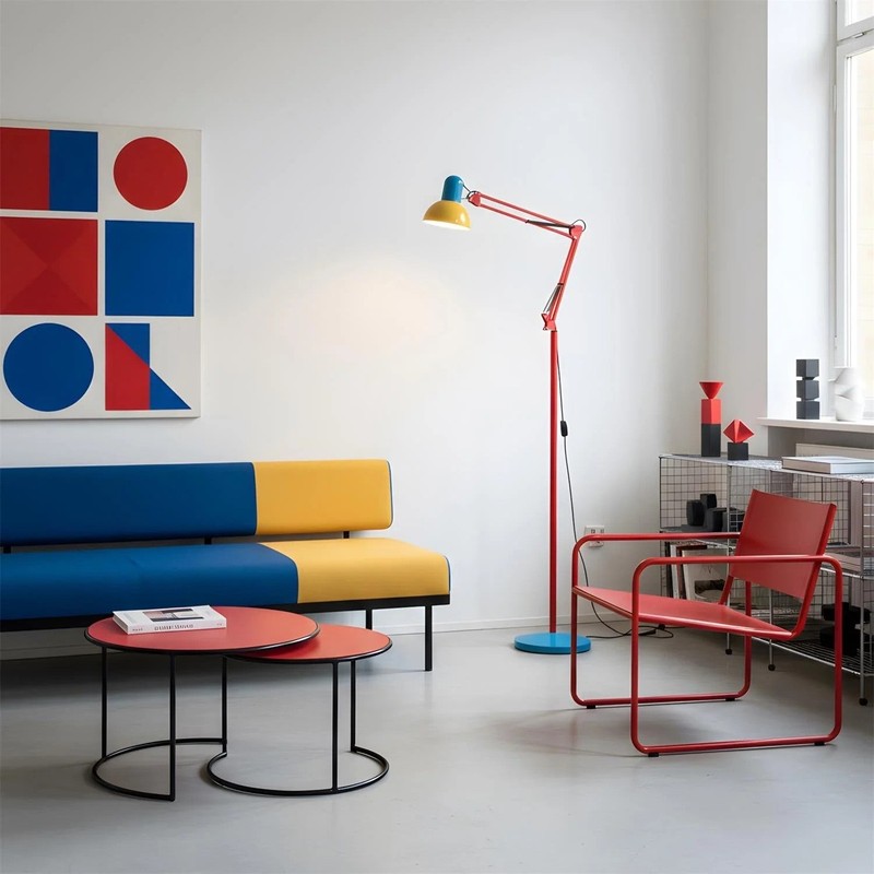 Memphis Style Floor Lamp Adjustable Modern Colorful LED Standing Table Lamp Deco gallery