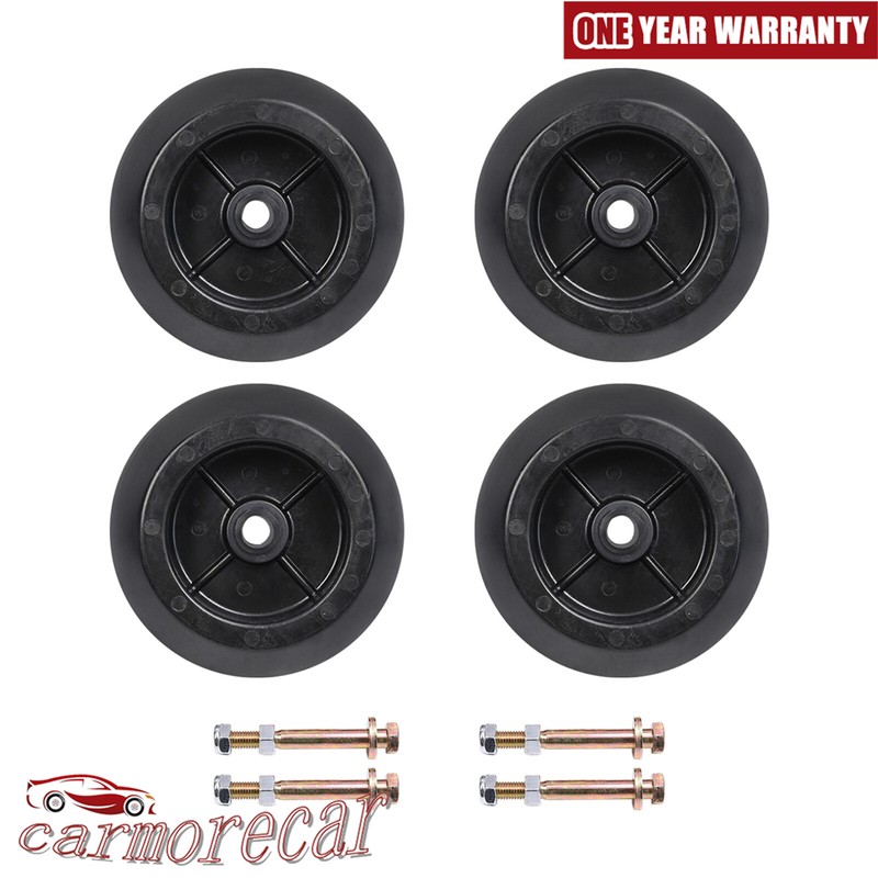 4PC Hustler Mower Deck Wheel - Raptor SD, Super Z, Hustler Sport, FasTrak SD gallery