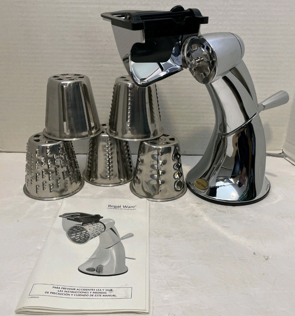 Regal Ware Manual Food Cutter/Processor w/5 Cones & Manual GN005-FC New In Box gallery