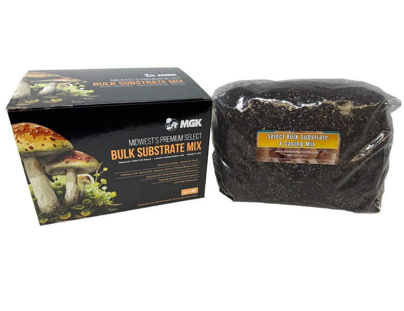 Premium Bulk Mushroom Substrate Mix | Fully Pastuerized | Maximum Yield (5 LBS) gallery