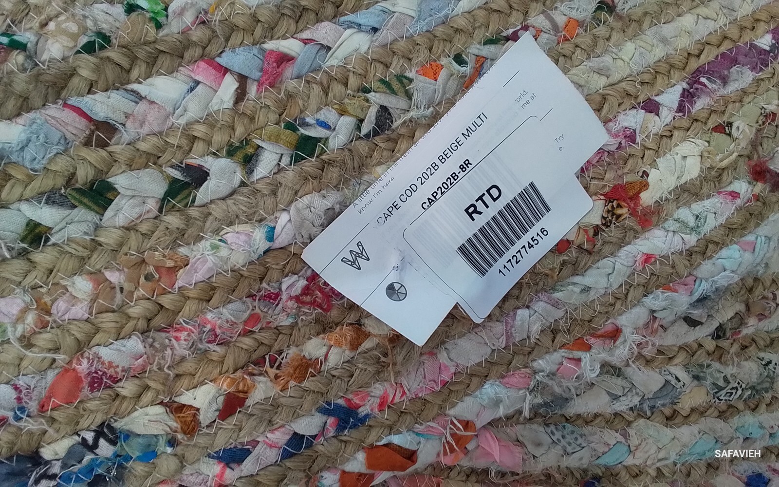 BEIGE / MULTI 8'-0" x 8'-0" Flaw in Rug, Reduced Price 1172774516 CAP202B-8R gallery