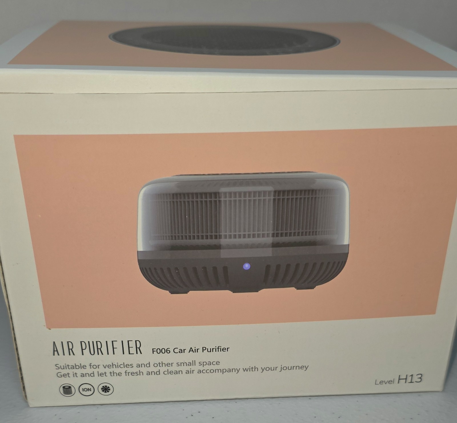 Car Air Purifier Small Quiet & Easy Operation w/Charger & xtra Filter Level H13 gallery