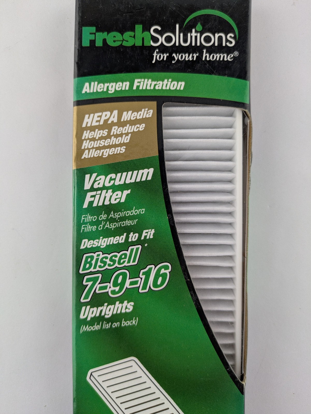 Fresh Solutions Vacuum Allergen HEPA Filter For Bissell 7-9-16 Uprights gallery