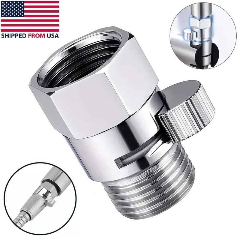 G1/2" Brass Flow Quick Control Shut-OFF Valve Shower Head Water Saver Bathroom