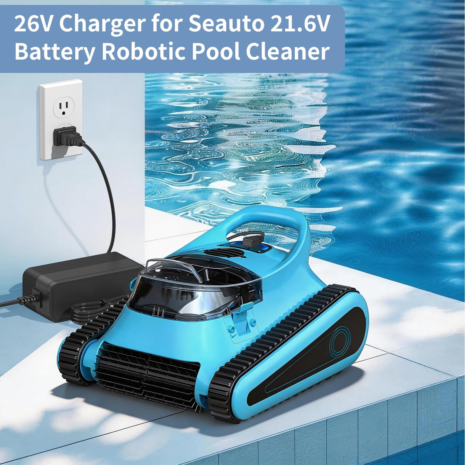 26V Pool Cleaner Charger Compatible Seauto Crab CR Zyerch SAT30 21.6V Battery gallery
