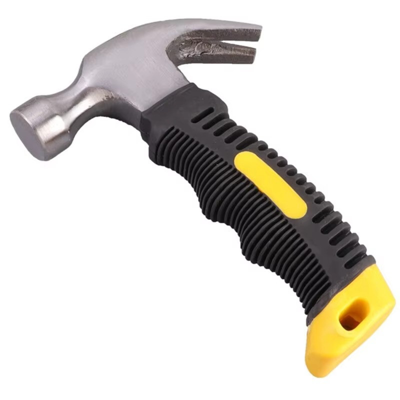 Stubby Claw Hammer 8OZ Drop Forged Steel All Purpose Rubber Grip Small Area gallery
