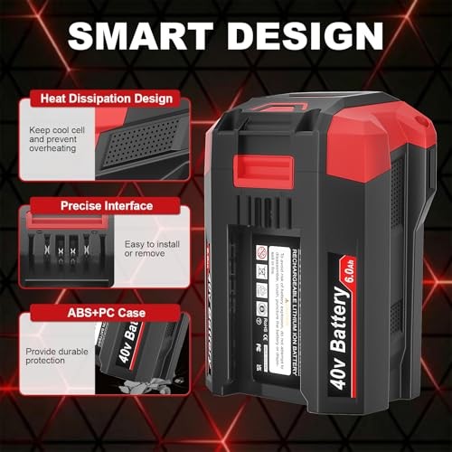 40V 6.0Ah Replacement Battery Compatible with SKIL Volt Cordless Power Tools gallery