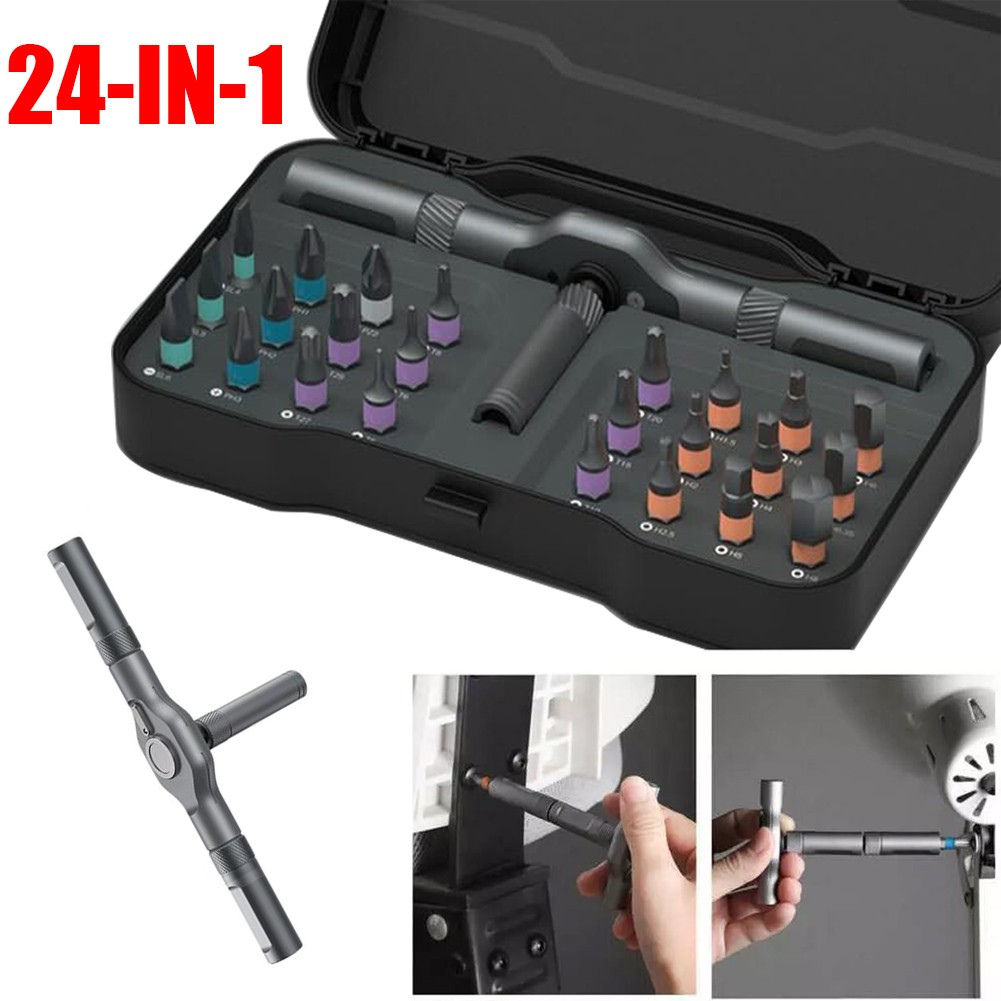 24 in 1 Magnetic Mini Screwdriver Head Set DIY Tool Kit for Phone Watch Repair gallery