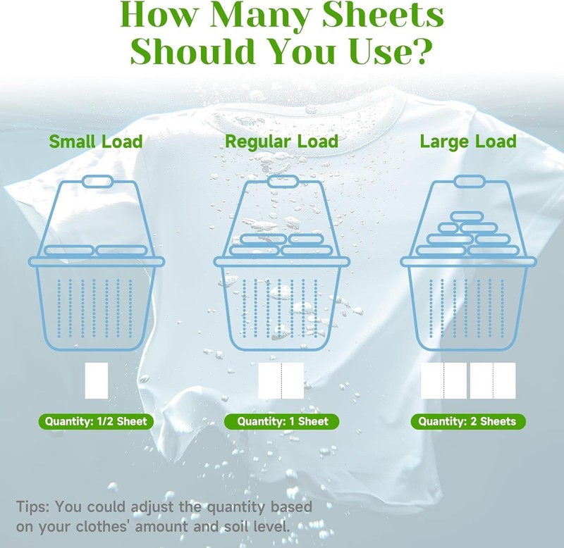 Eco Friendly Laundry Detergent Sheets Travel Size Zero Waste Lightweight Packs gallery