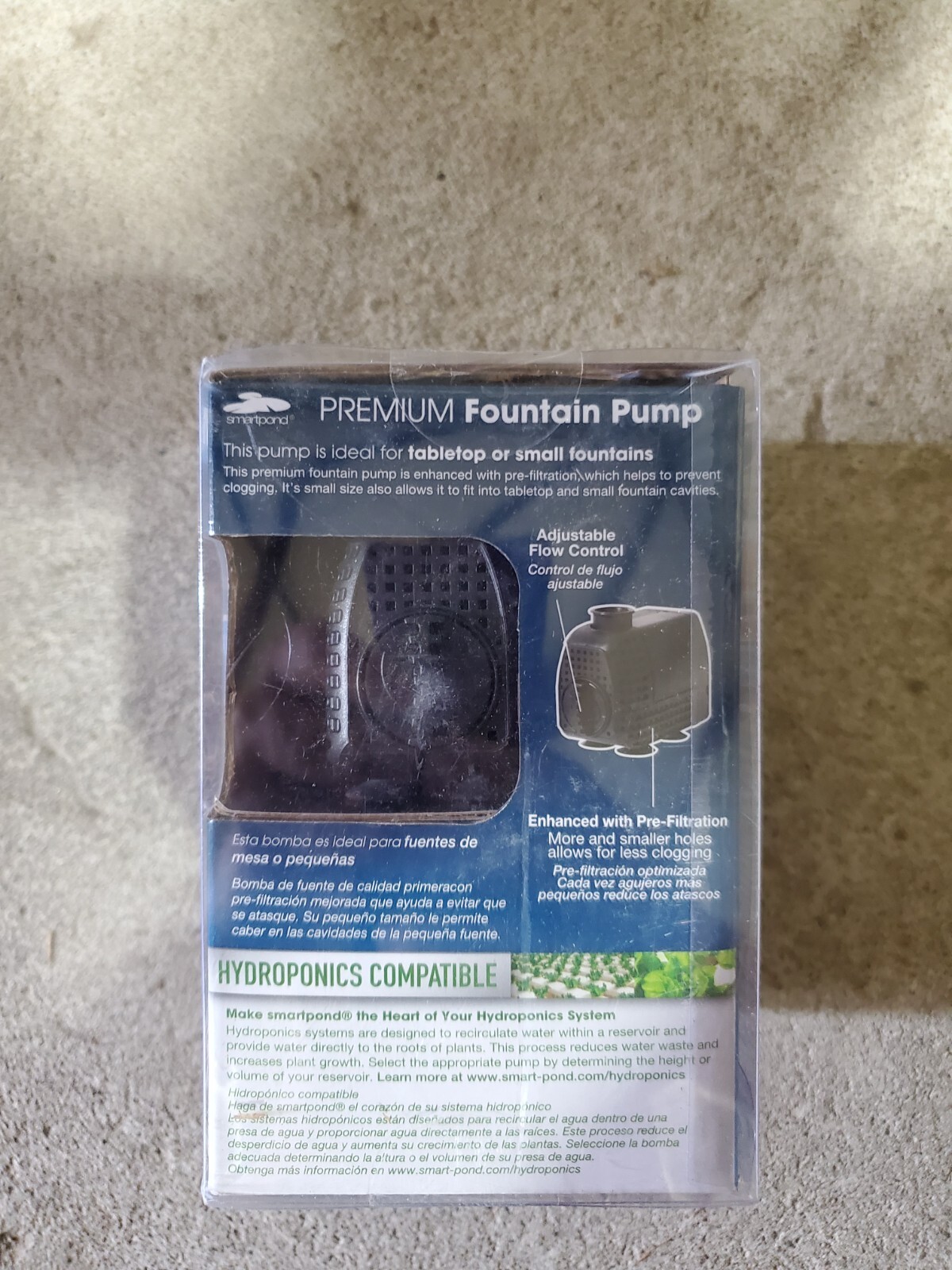 Smartpond - Fountain Pump - 50-80 GPH Adjustable Flow Model - 52255 gallery