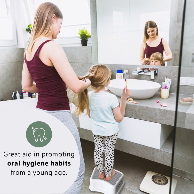 Step Stool for (2 Pack) – Potty Training Stool with Non-Slip Grip, Lightweigh... gallery