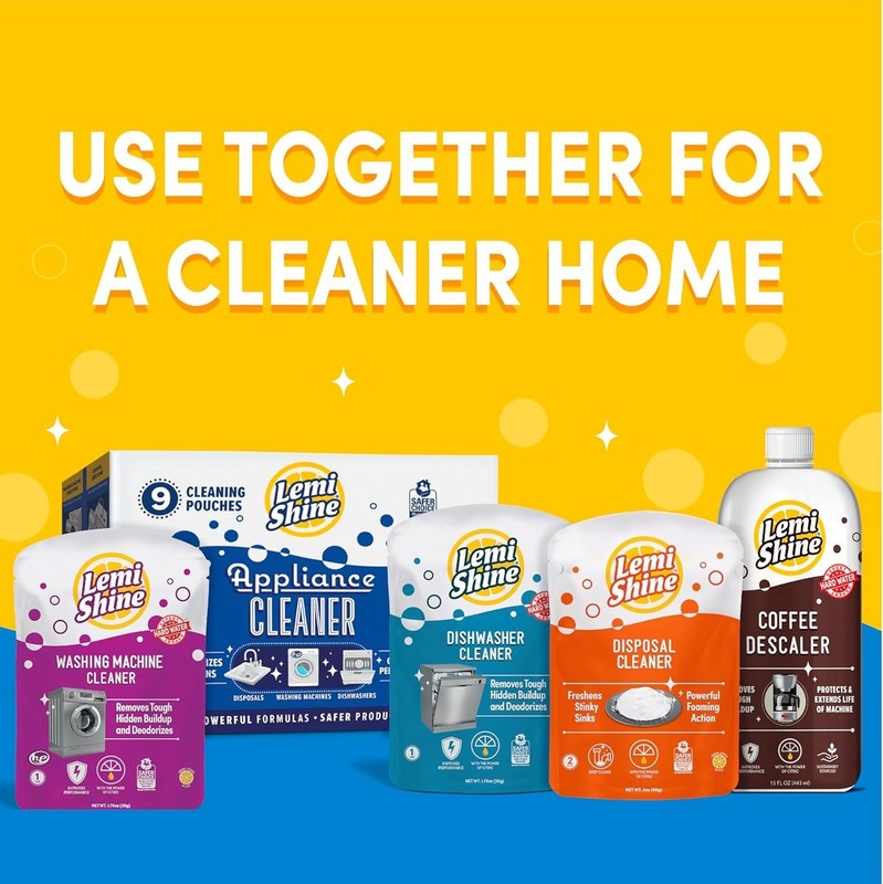 Lemi Shine Washing Machine Cleaner - Biodegradable & EPA Certified (1.8 oz) gallery