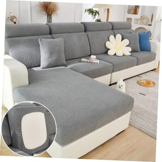Couch Cushion Covers Sofa Covers Couch Large Single Seat Cover Texture Gray gallery