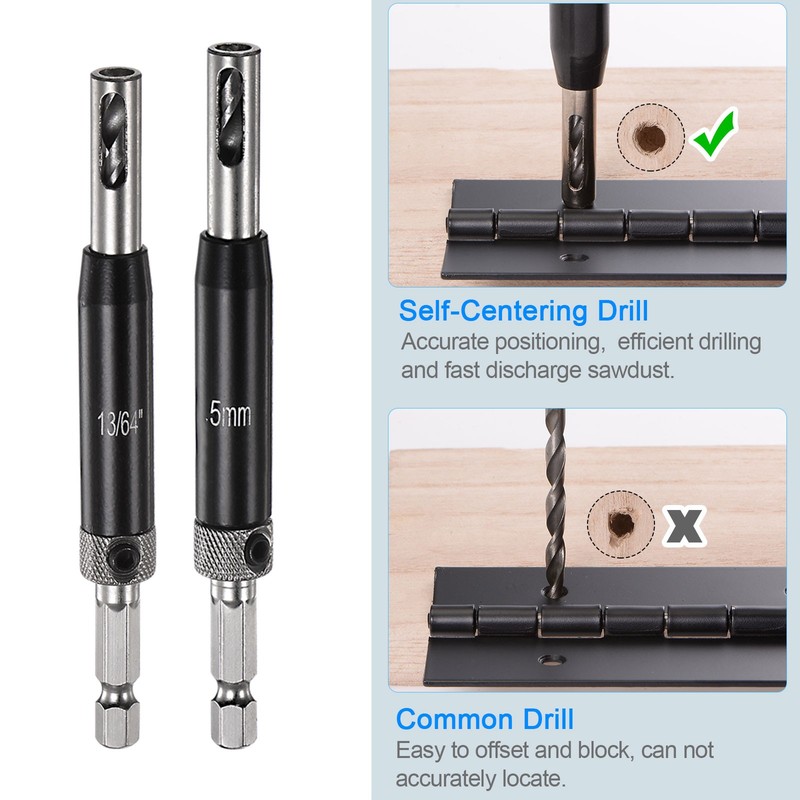 16sets Self Centering Drill Bit Set High Speed Steel Hex Shank Woodworking Bits gallery