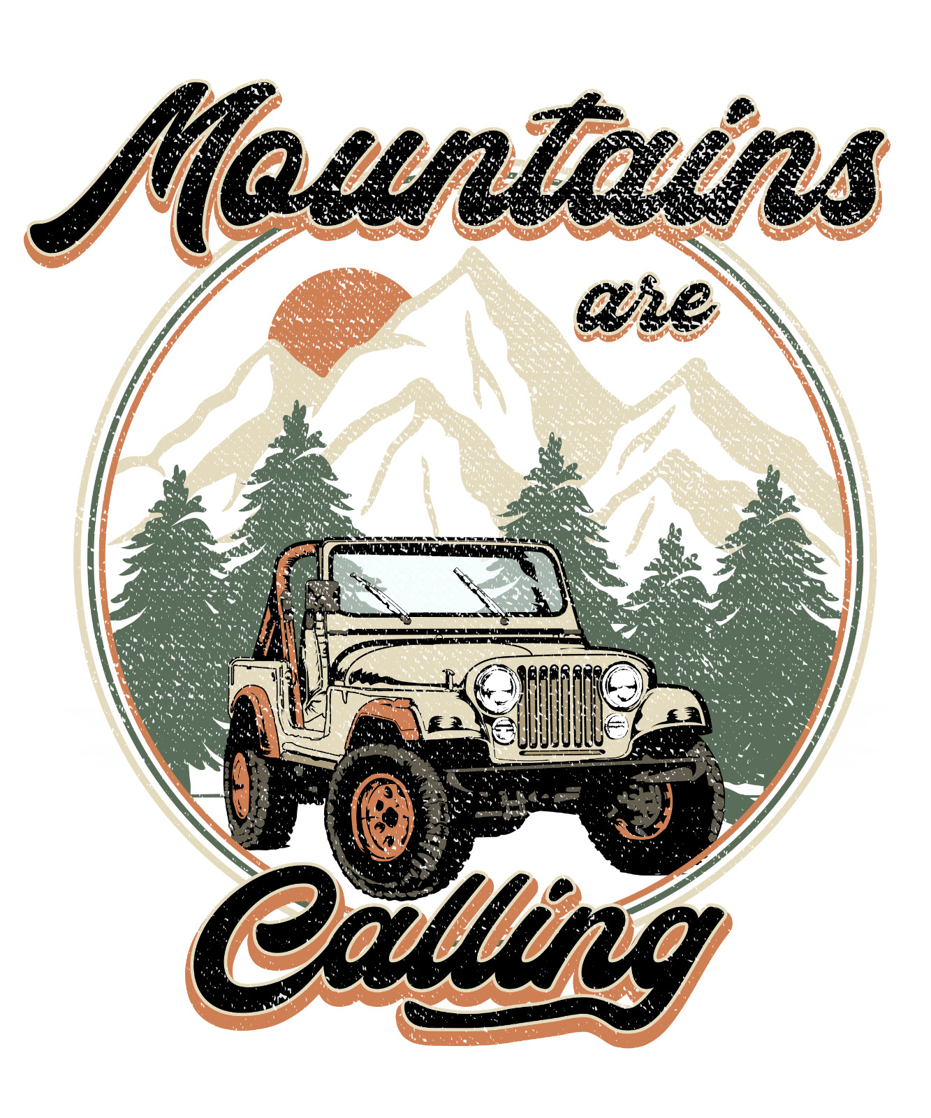 MTNS ARE CALLING Sublimation Print Ready to Press, Heat Transfer PICK YOUR SIZE gallery