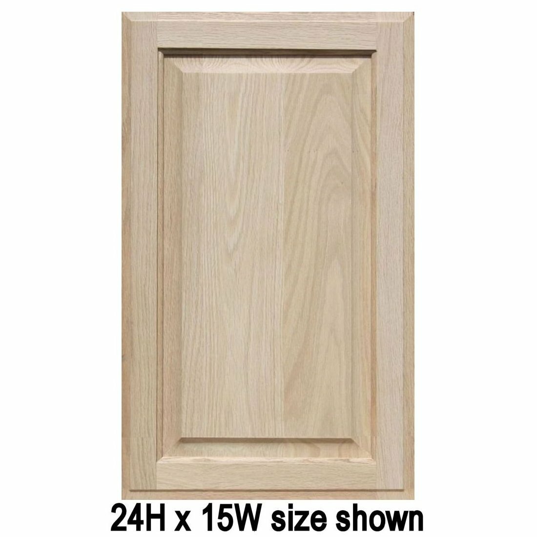 Unfinished Oak Square Raised Panel Cabinet Doors (Up to 24"H) gallery