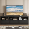 Mid Century Modern TV Stand for 65 70 75 in Tvs, Industrial Entertainment Center gallery