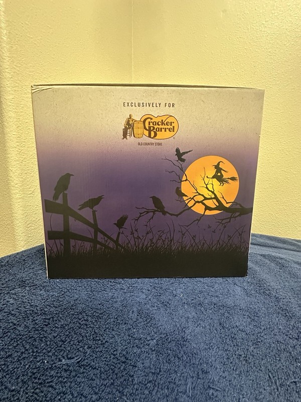🎃🧙Cracker Barrel Witch Hat Stained Glass Lamp Halloween Decor Viral 2026 🧙🎃 gallery
