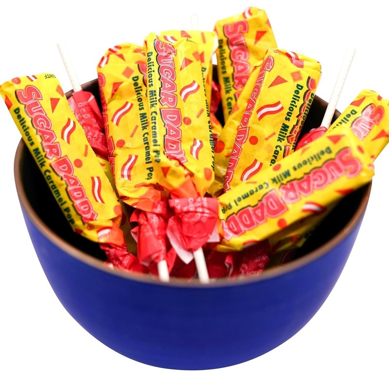 Sugar Daddy Milk Caramel Pops, Bulk & Delicious Fun Size Candy (2 Pounds) gallery