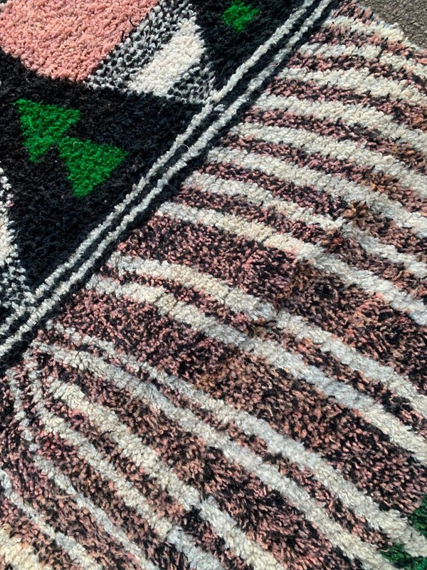 Handmade red multi moroccan berber wool rug for living room bedroom etc gallery
