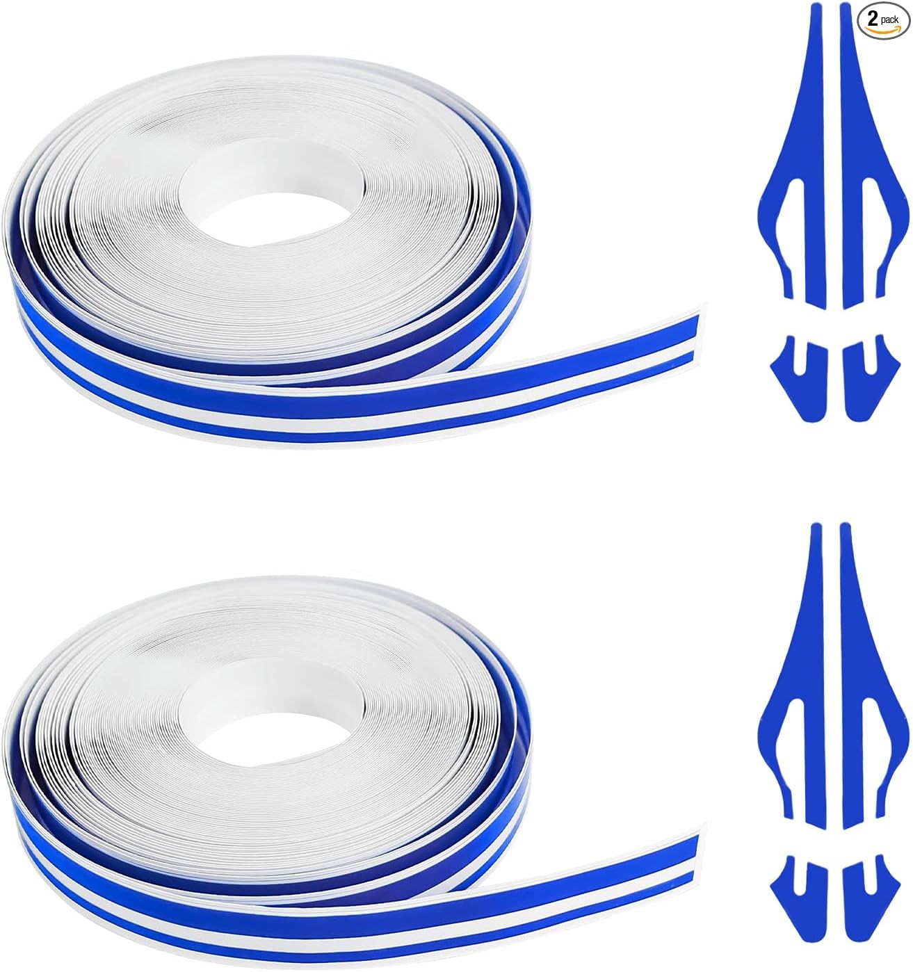 2 Rolls x 32Ft Vinyl Pinstriping Tape for Cars and Motorcycles, Au Color: Blue gallery