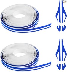 2 Rolls x 32Ft Vinyl Pinstriping Tape for Cars and Motorcycles, Au Color: Blue
