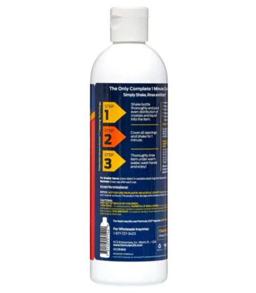 Formula 420 Original Cleaner 12oz 1 Min Rinse Pyrex Glass Metal Ceramic - 2PACK gallery