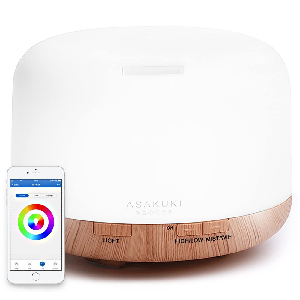 Smart Wi-Fi Essential Oil Diffuser, App and Voice Control Compatible with Ale...
