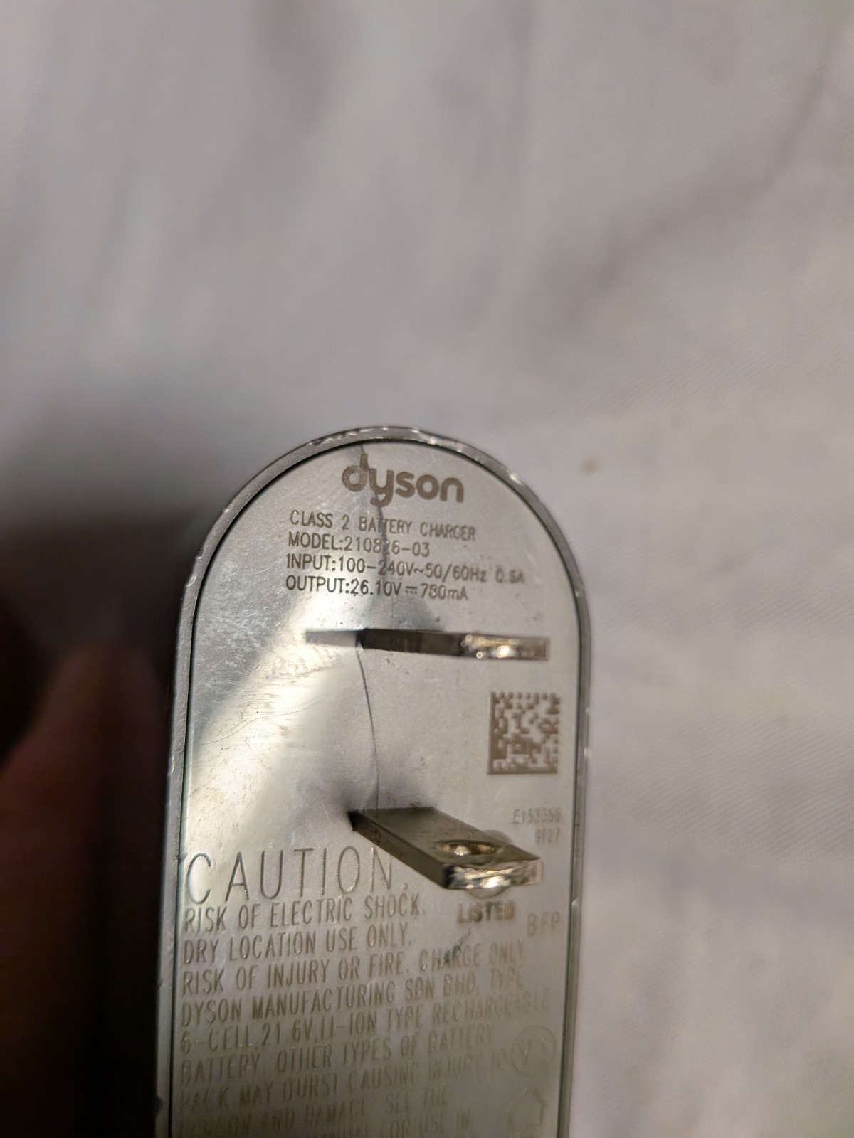 Genuine Dyson Class 2 Battery Charger Power Cord Model 210826-03 Fits V6 V7 V8 gallery