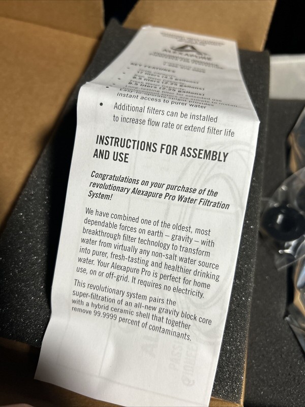 NEW SEALED Alexapure Pro Gravity Filter Replacement – 1 Filter Pack gallery
