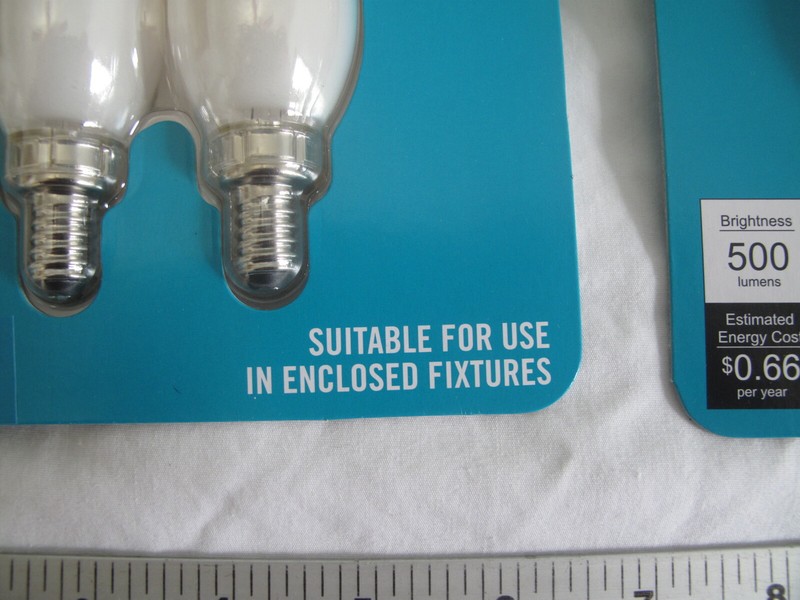 (6) NEW EcoSmart 60w Dimmable LED Soft White 2700K B11 Bulb Candelabra E12 Frost gallery