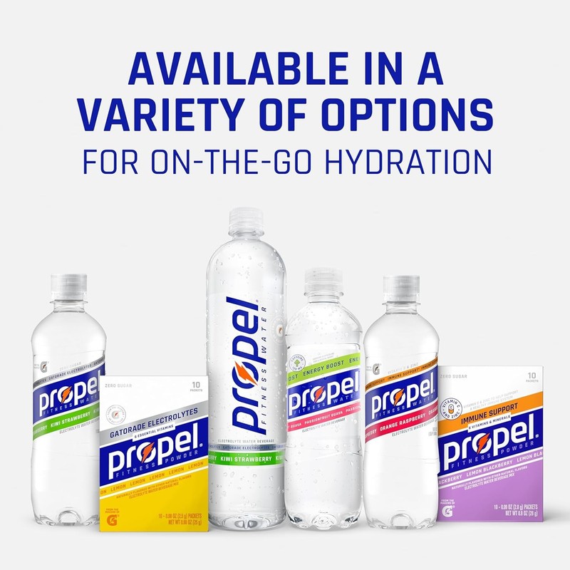 Propel, Black Cherry, Zero Calorie Sports Drinking 16.9 Fl Oz (Pack of 12) gallery