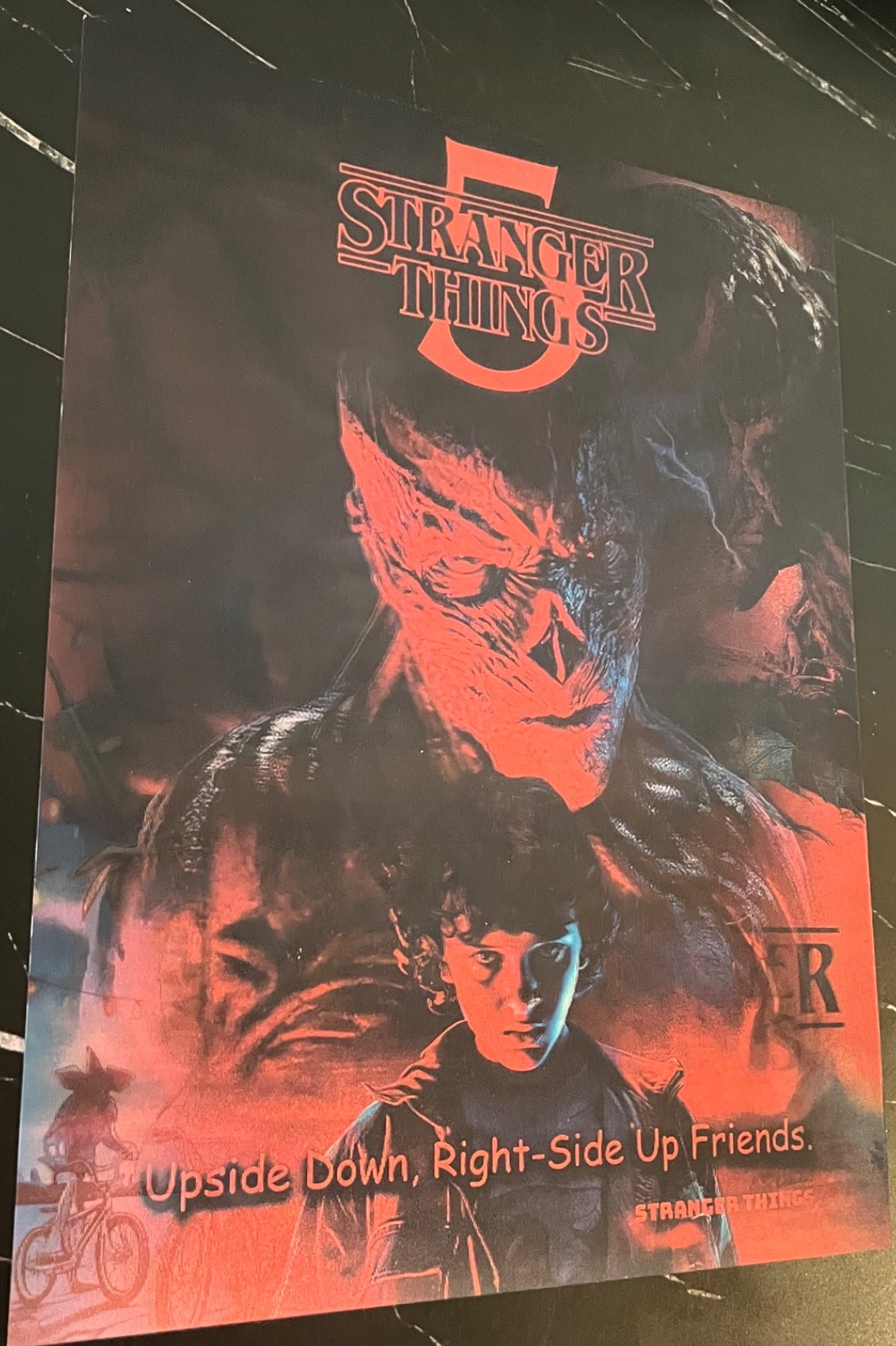 Stranger Things5-3D Poster,3D Lenticular Flip Effect,3 Images In One gallery