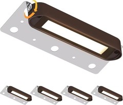 4-12Pack 7 Inch Retaining Wall Lights, 4.5W Hardscape Lighting 4 Pack, Brown