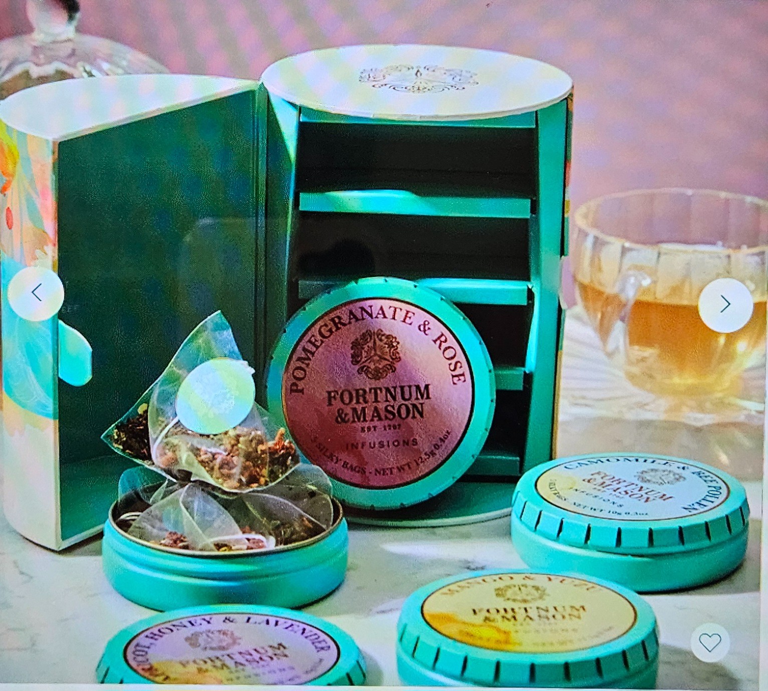 Fortnum Mason Infusions Tea Pocket Tins Gift Set- DEC 2027 gallery