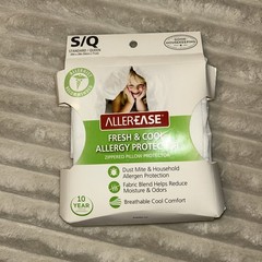 AllerEase Fesh & Cool Allergy Protector Queen size Zippered Pillow Protector