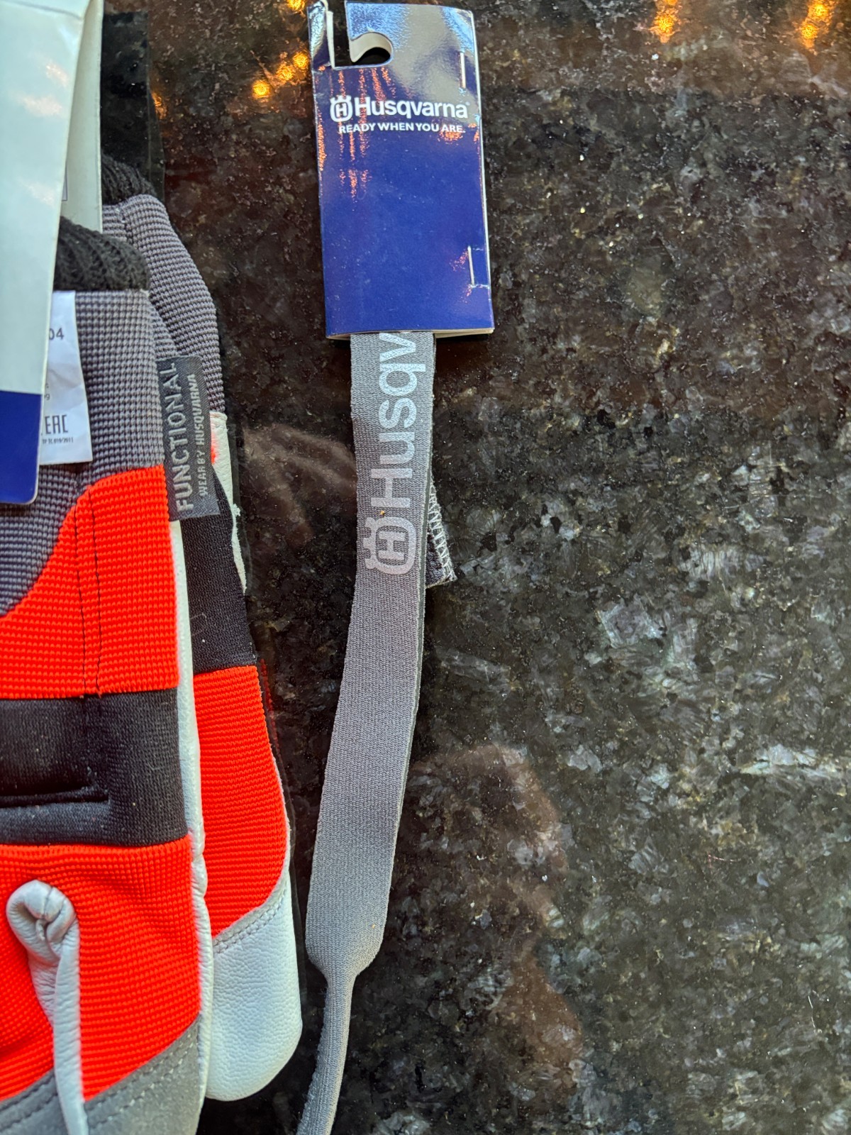 Husqvarna Large Functional Saw Protection Gloves - 579380210 Glasses and Lanyard gallery
