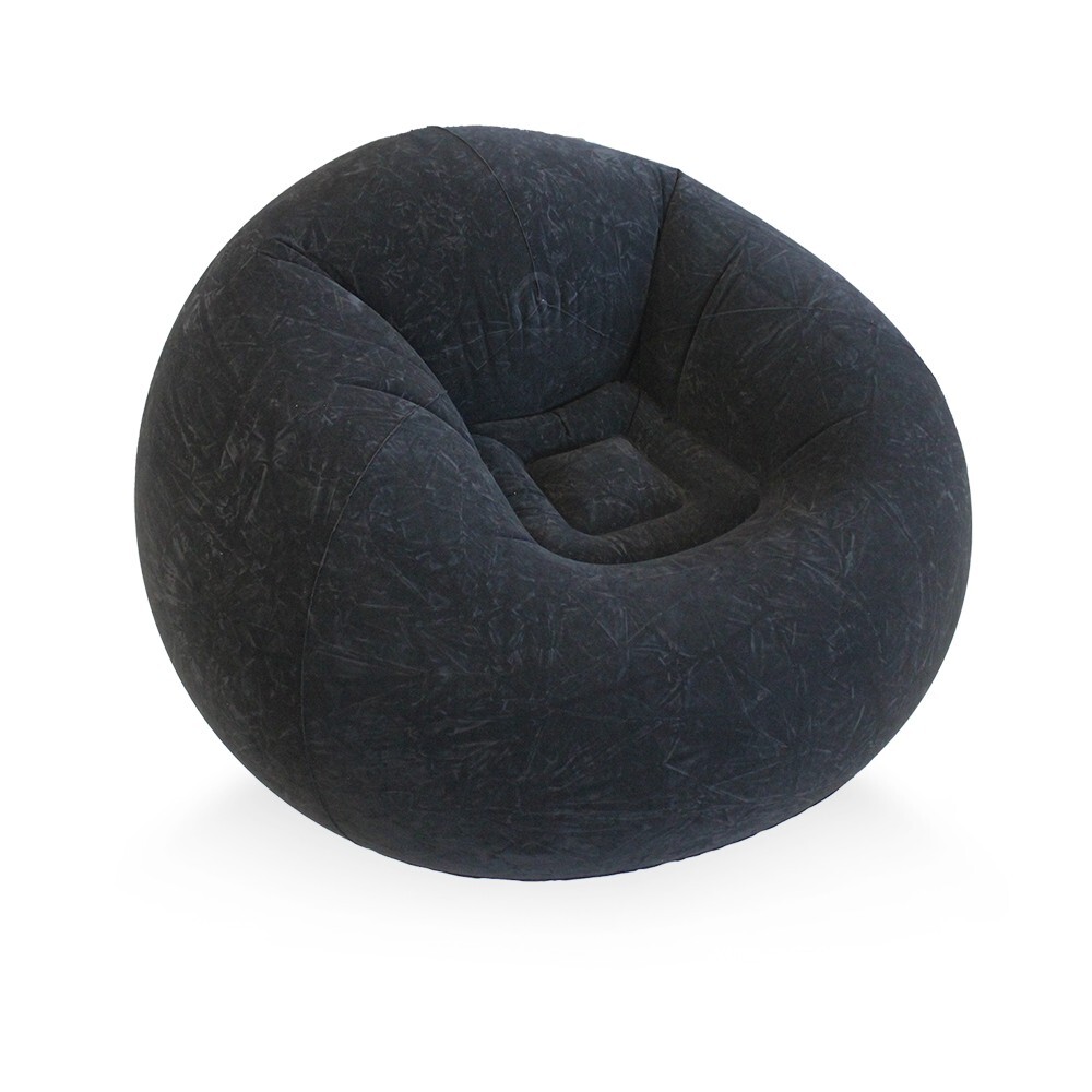 45x45x28" Inflatable Beanless Chair Lounge Sofa for Home and Outdoor - Black gallery