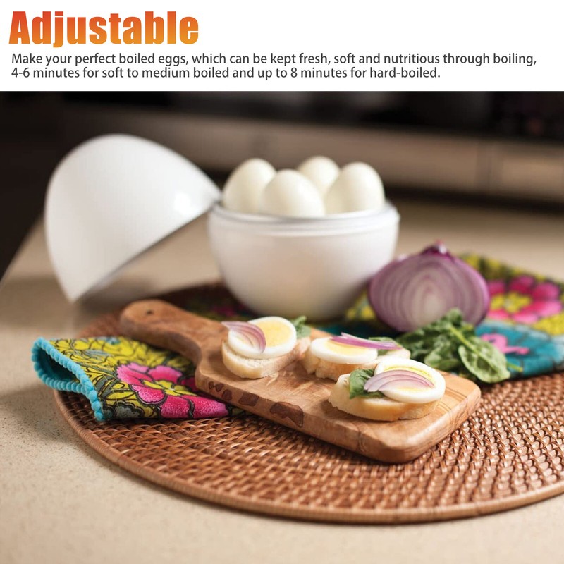 Safe &Harmless Microwave Egg Boiler Cooker Steamer Kitchen Cook Tool 4 Capacity gallery